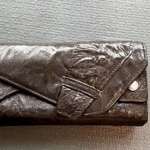 All Saints Black Leather Wallet